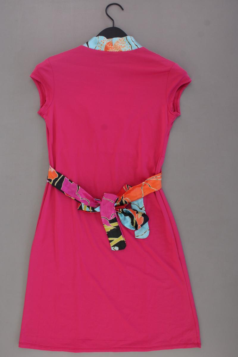 Dixie Kurzarmkleid Gr. M mit Gürtel pink aus Polyamid