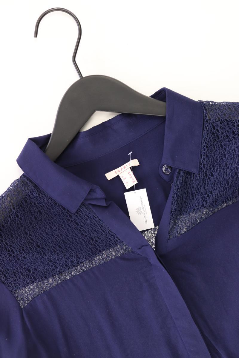 Esprit Langarmbluse Gr. 36 blau