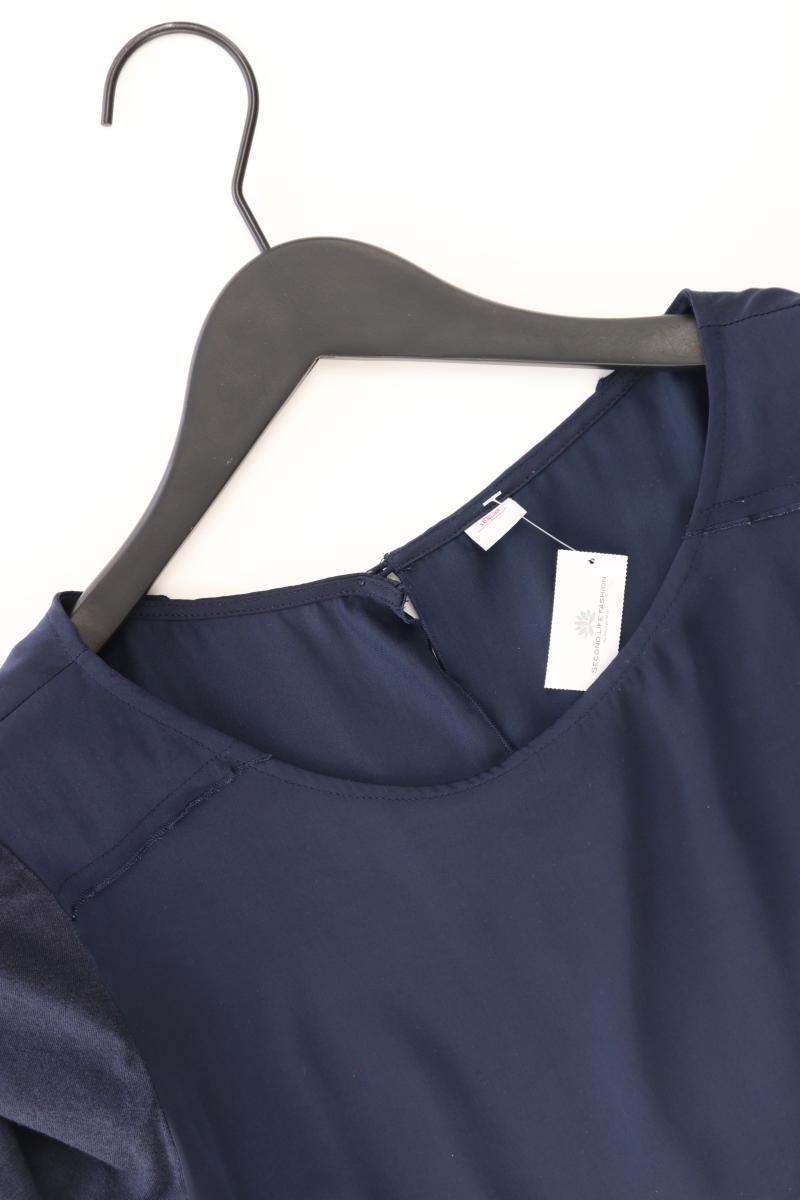 s.Oliver Regular Bluse Gr. 38 3/4 Ärmel blau aus Polyester
