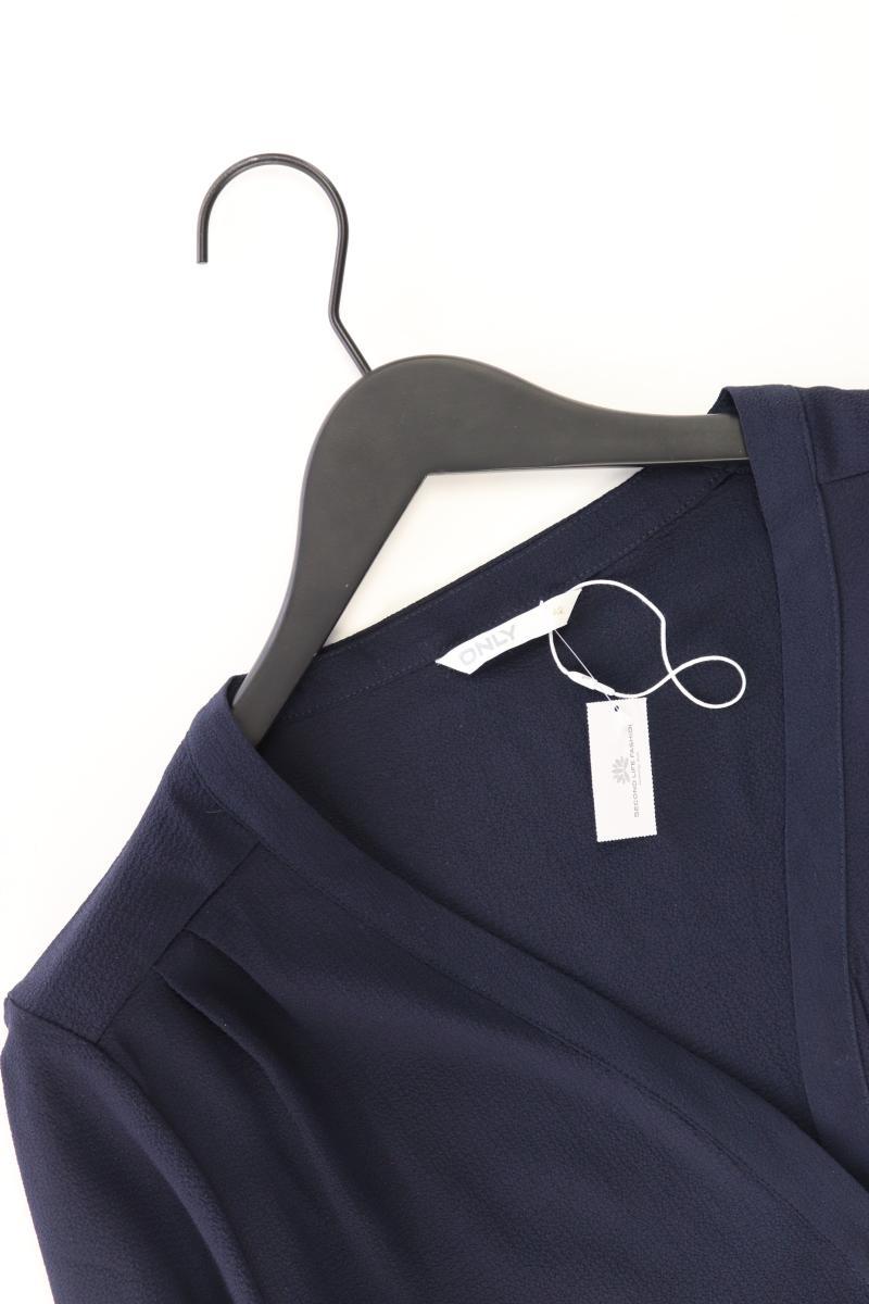 Only Langarmbluse Gr. 42 blau aus Polyester