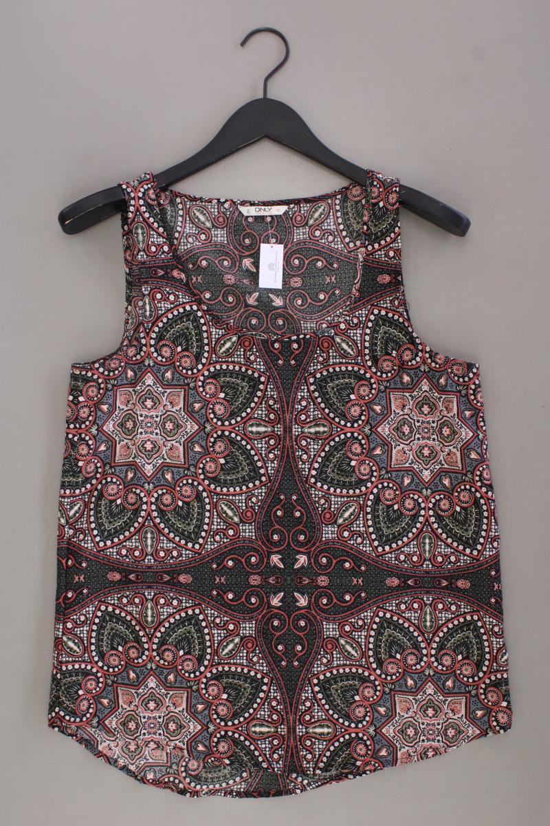 Only Ärmellose Bluse Gr. 38 geometrisches Muster mehrfarbig