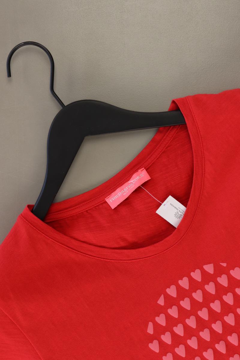 Frieda&Freddies T-Shirt Gr. 34 Kurzarm rot aus Baumwolle