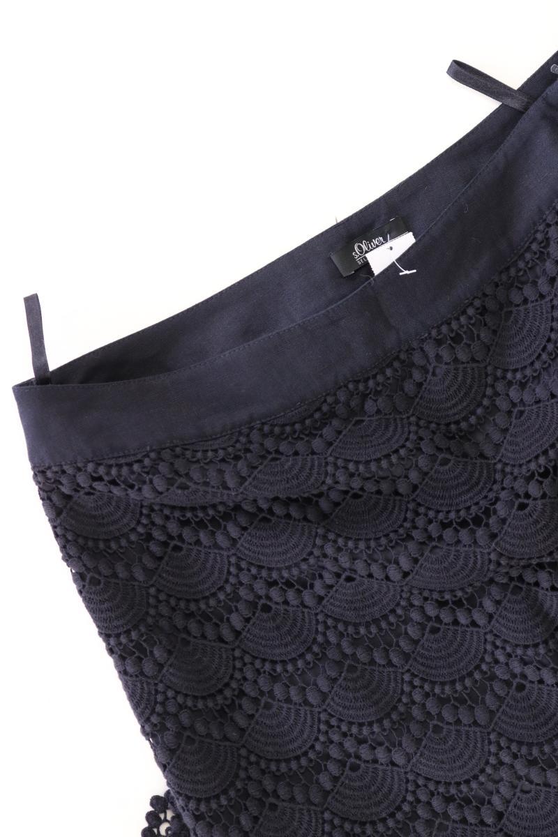 s.Oliver Selection Leinenrock Gr. 36 schwarz