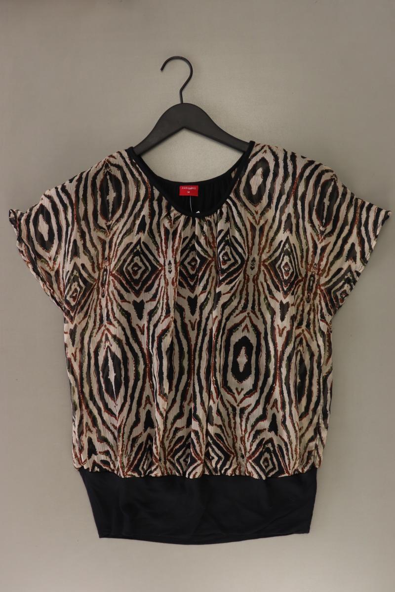 Zabaione Kurzarmbluse Gr. M braun aus Polyester