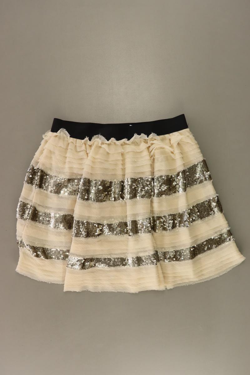 Free People Stretchrock Gr. S mit Pailletten creme aus Polyester