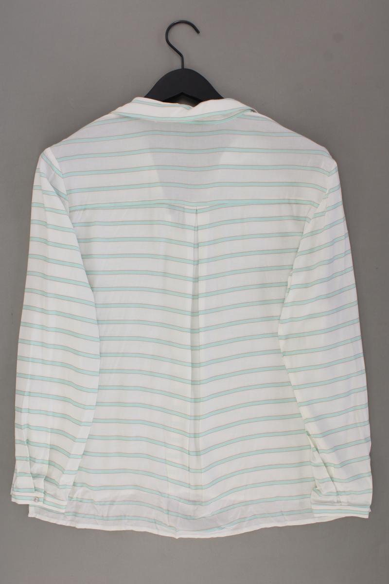 Esprit Langarmbluse Gr. 38 gestreift creme aus Viskose