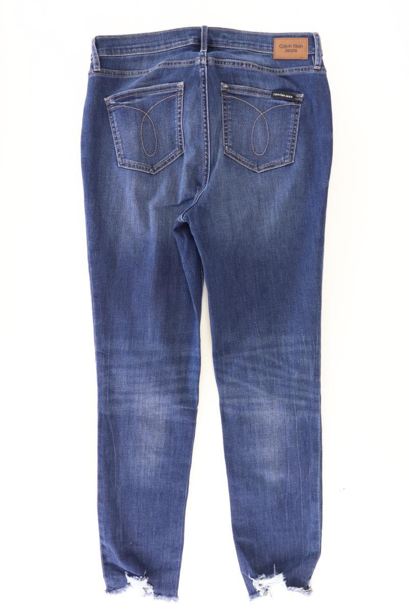 Calvin Klein Skinny Jeans Gr. W30 blau aus Baumwolle