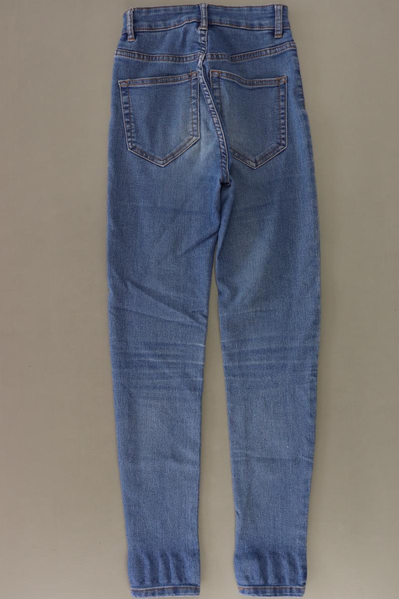 Pull&Bear Skinny Jeans Gr. 32 blau aus Baumwolle