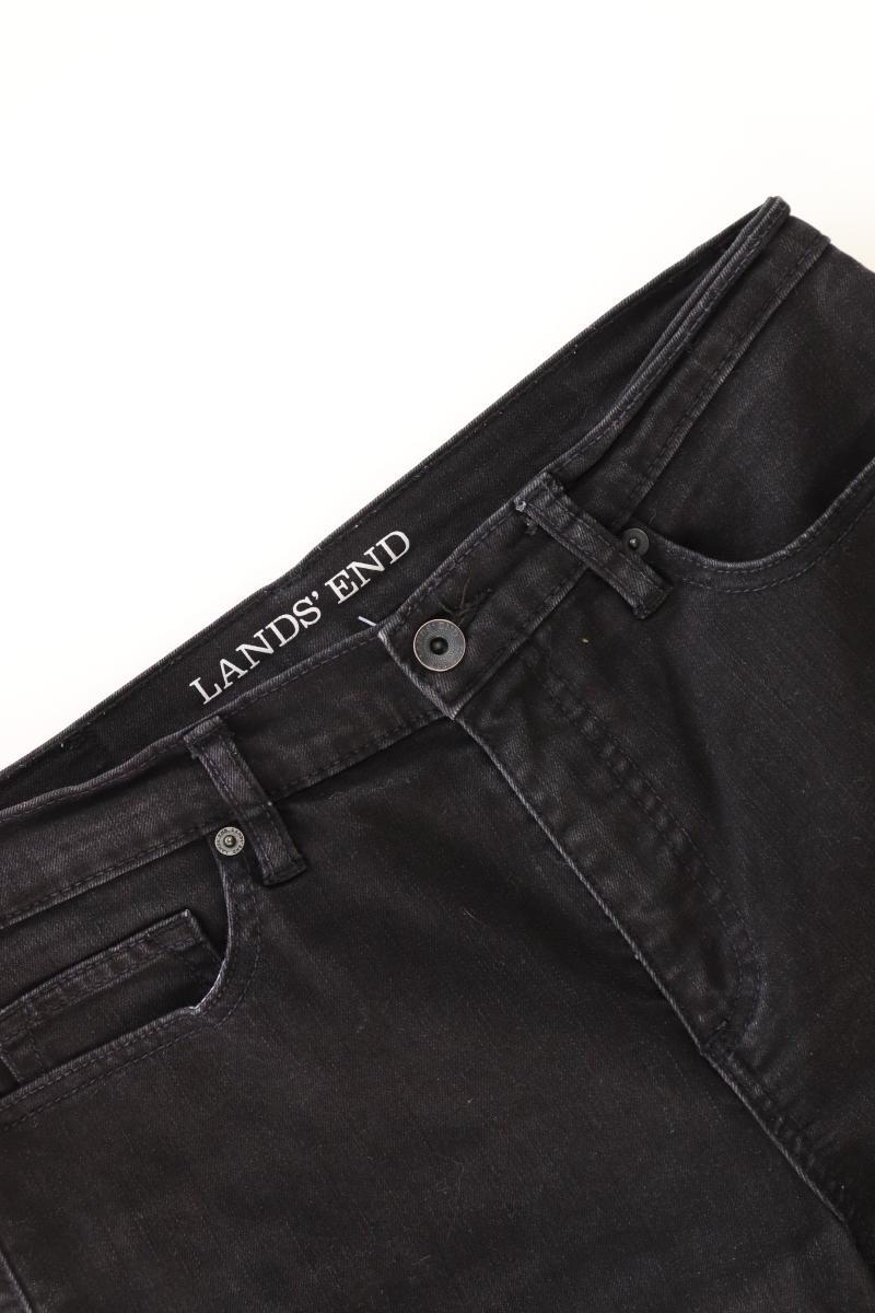 Lands' End Straight Jeans Gr. 38 schwarz aus Baumwolle