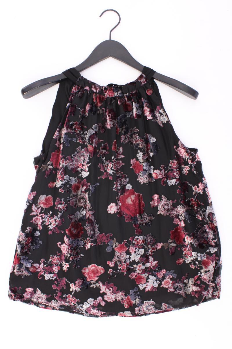 Esprit Ärmellose Bluse Gr. 38 mit Blumenmuster schwarz aus Viskose