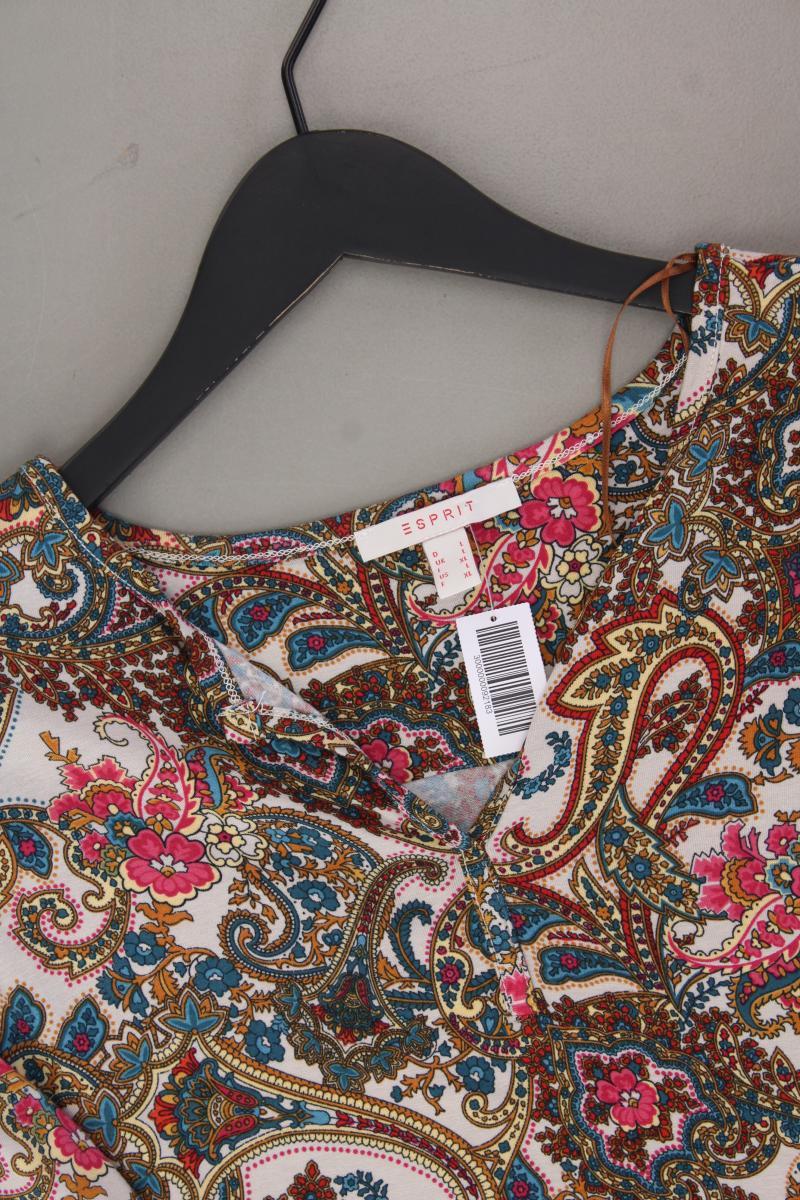 Esprit Shirt mit V-Ausschnitt Gr. L mit Paisleymuster neuwertig 3/4 Ärmel
