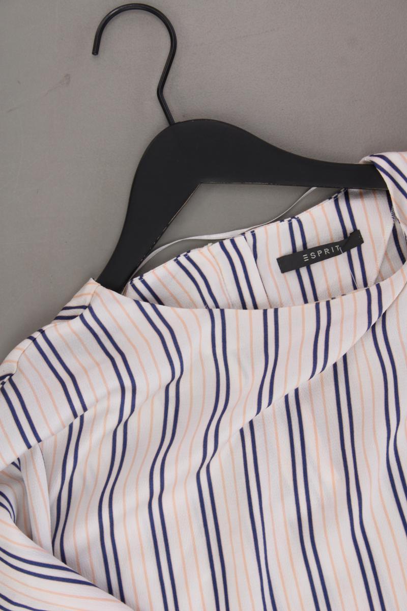 Esprit Kurzarmbluse Gr. M gestreift neuwertig creme aus Polyester