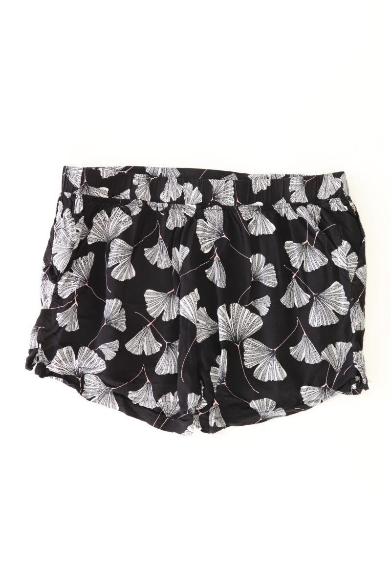 Esprit Shorts Gr. 38 mit Blumenmuster schwarz aus Viskose