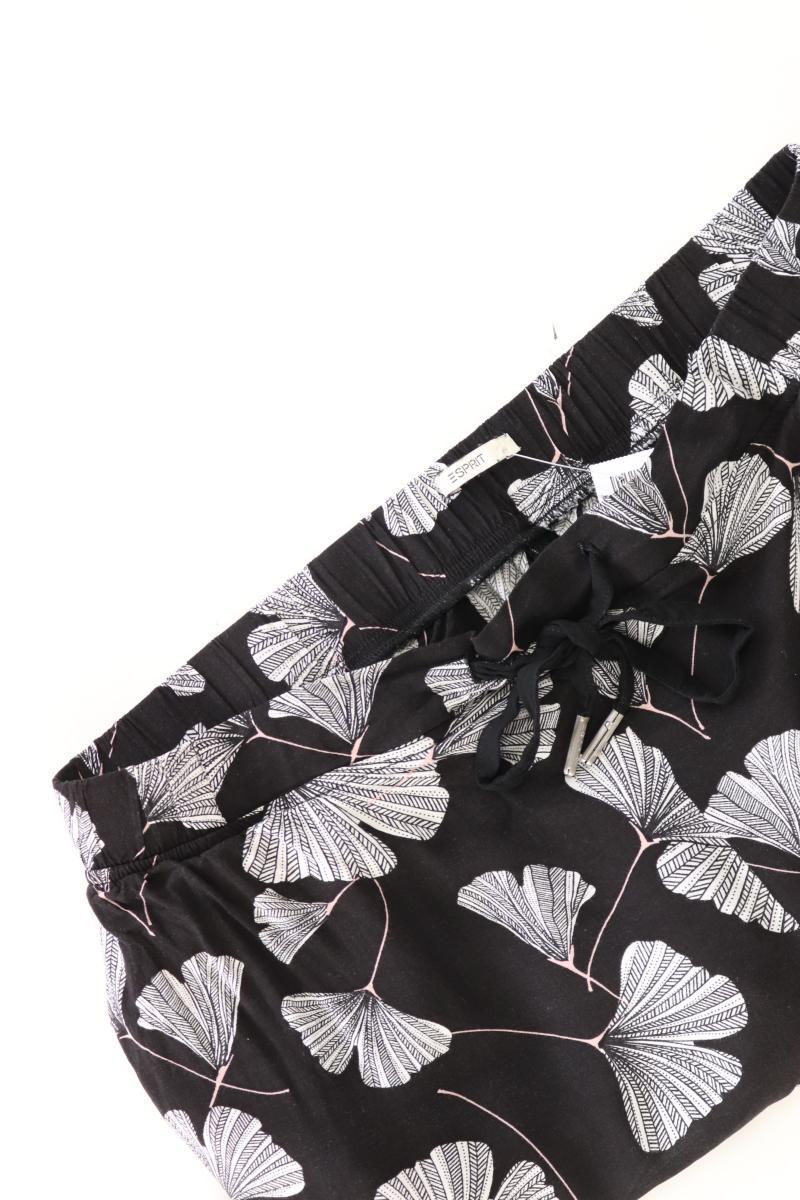 Esprit Shorts Gr. 38 mit Blumenmuster schwarz aus Viskose