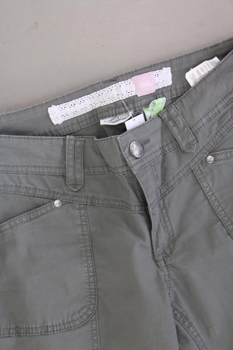 Street One Caprihose Gr. 36 Modell Greta olivgrün aus Baumwolle