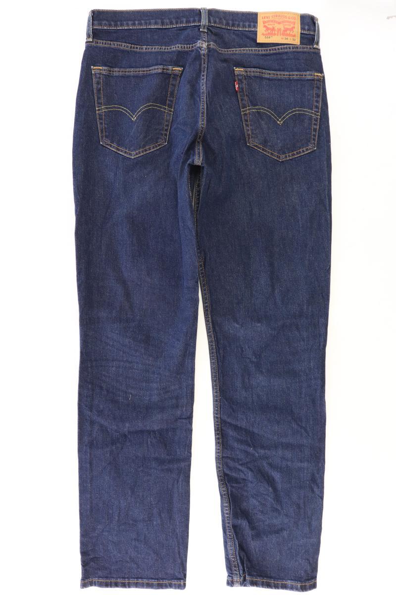 Levi's Straight Jeans für Herren Gr. W34/L32 Modell 514 blau aus Baumwolle