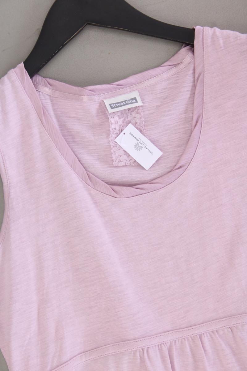 Street One Minikleid Gr. 38 neuwertig Ärmellos rosa aus Baumwolle