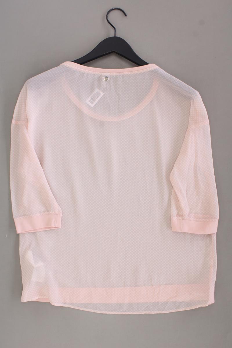 s.Oliver Oversize-Bluse Gr. 38 gepunktet 3/4 Ärmel rosa aus Polyester
