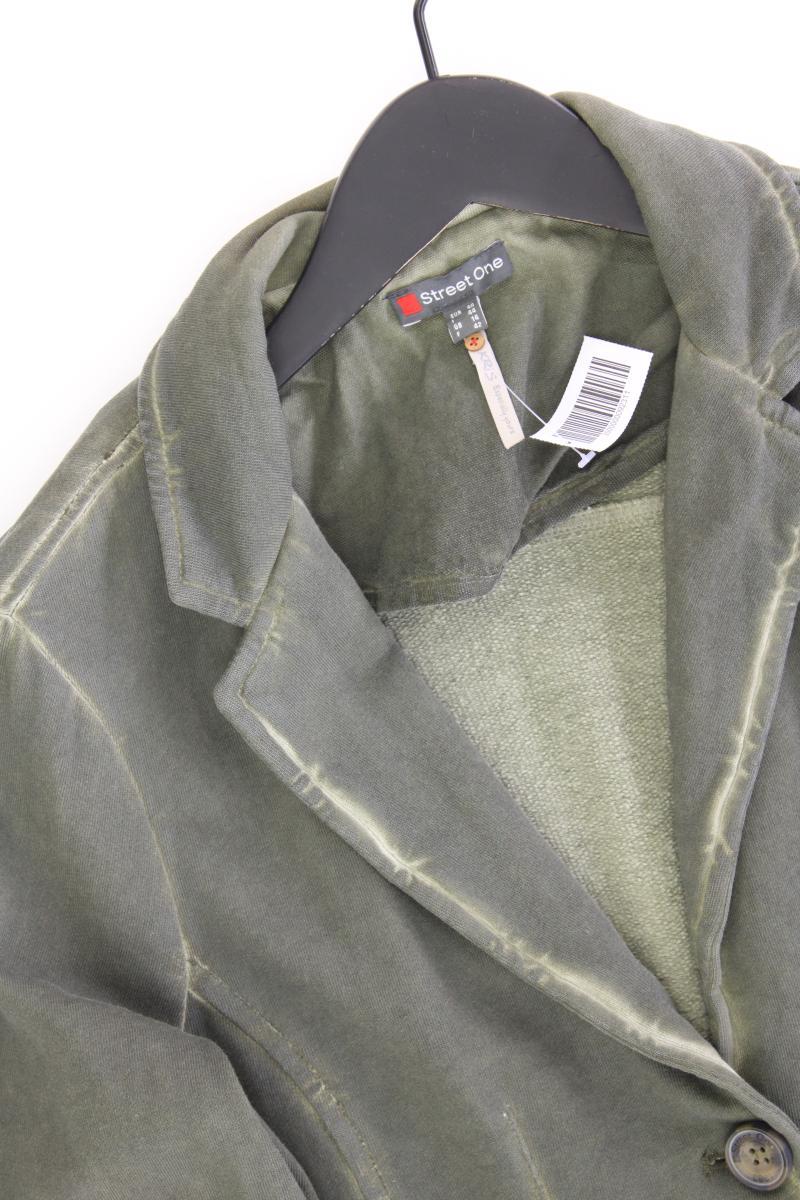 Street One Jerseyblazer Gr. 38 olivgrün aus Baumwolle
