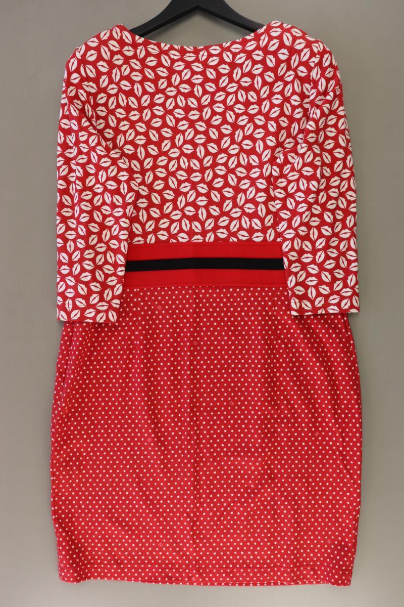 Riani Midikleid Gr. 44 3/4 Ärmel rot aus Viskose