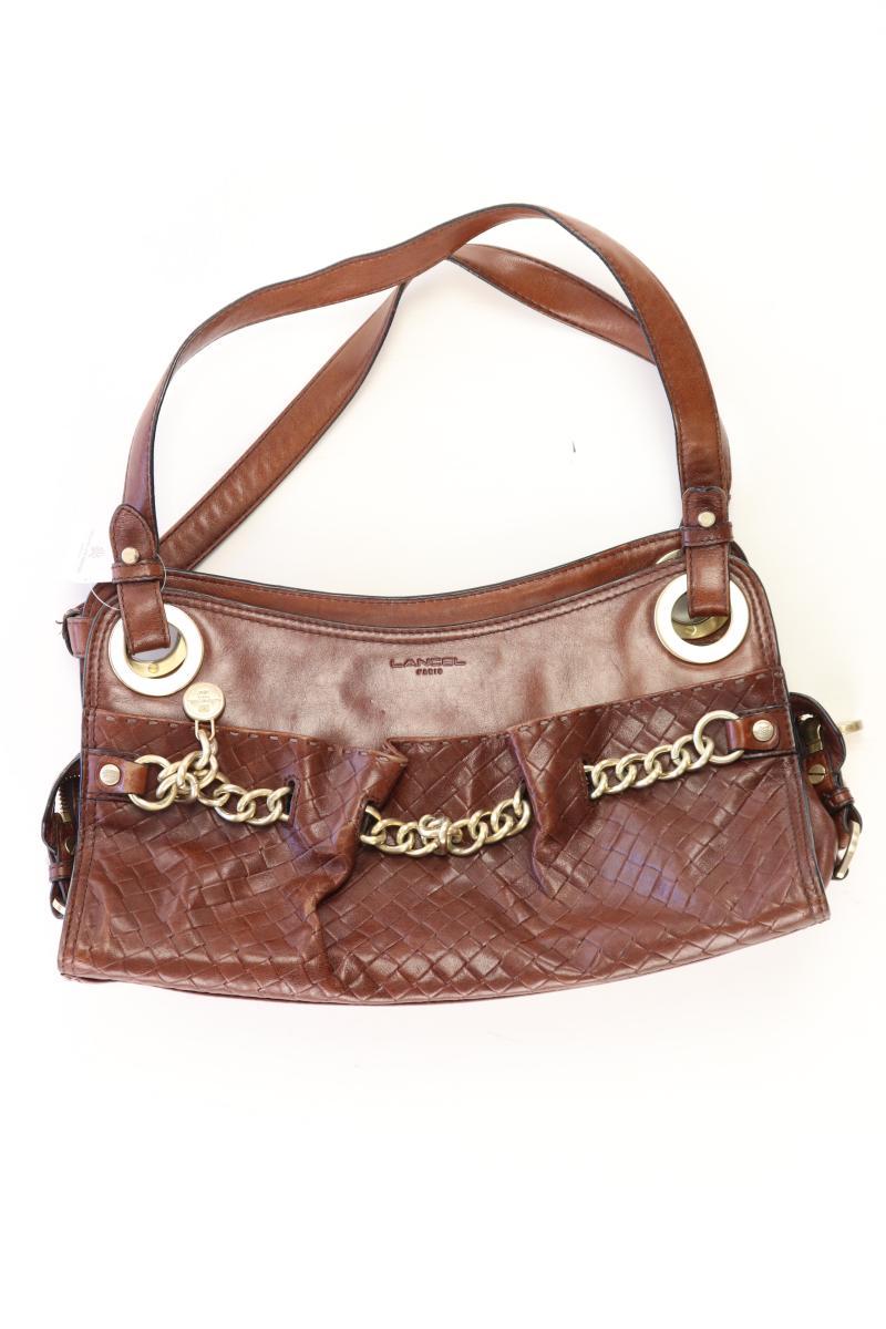 Lancel Paris Schultertasche braun aus Leder