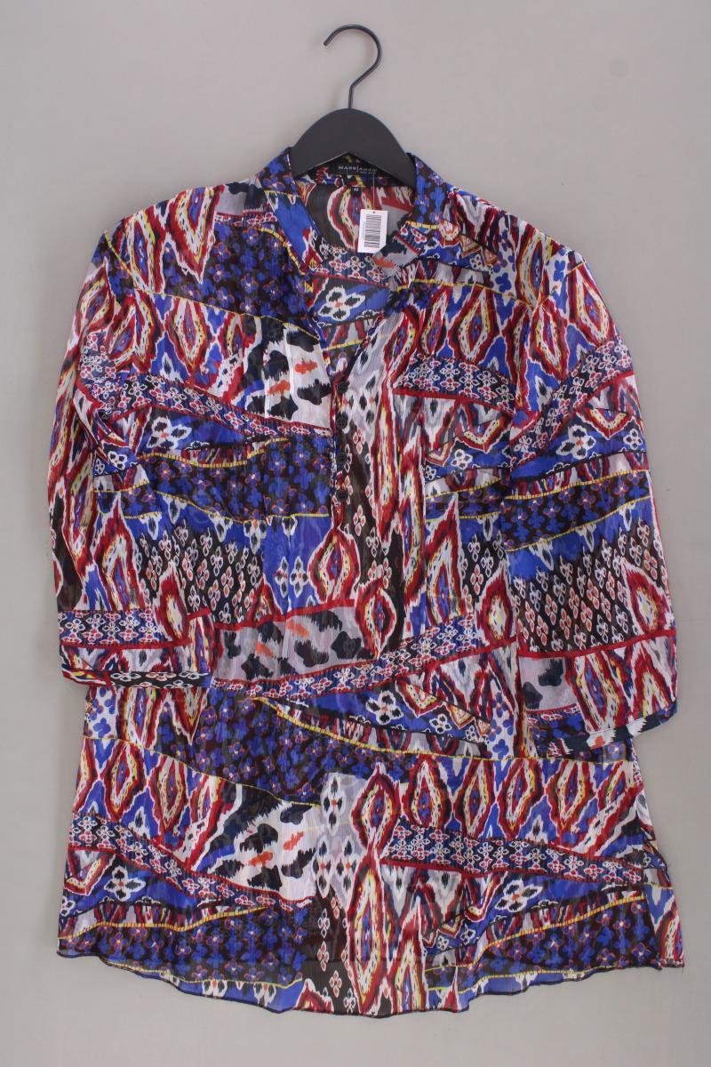 MARK ADAM Classic Bluse Gr. 42 3/4 Ärmel mehrfarbig aus Polyester