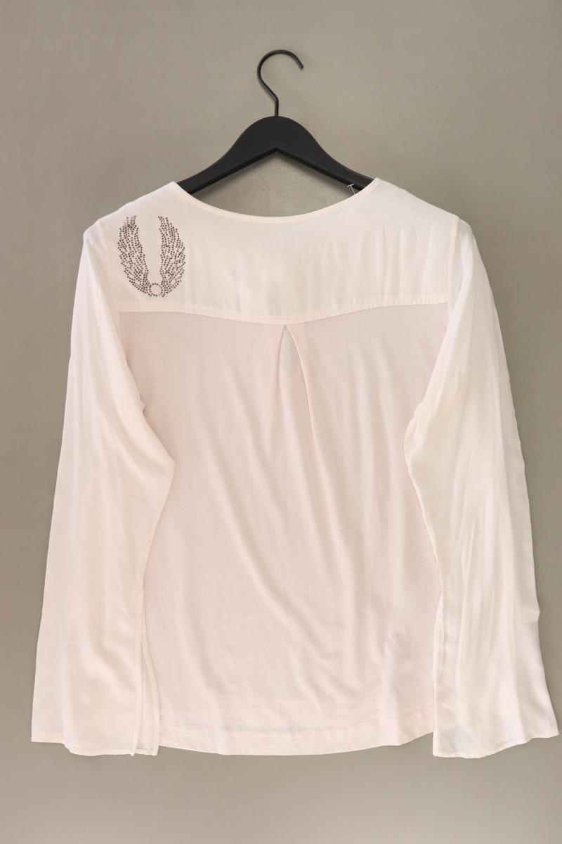 2 Blue Sisters Langarmbluse Gr. S creme aus Viskose