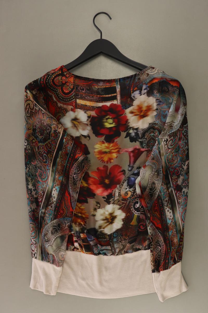 Ashley Brooke Langarmbluse Gr. 36 mit Blumenmuster braun aus Polyester