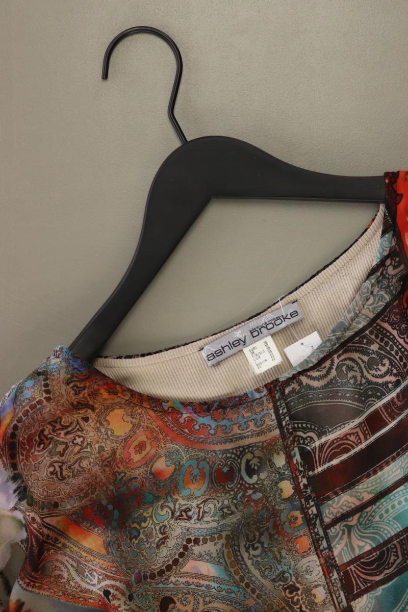Ashley Brooke Langarmbluse Gr. 36 mit Blumenmuster braun aus Polyester