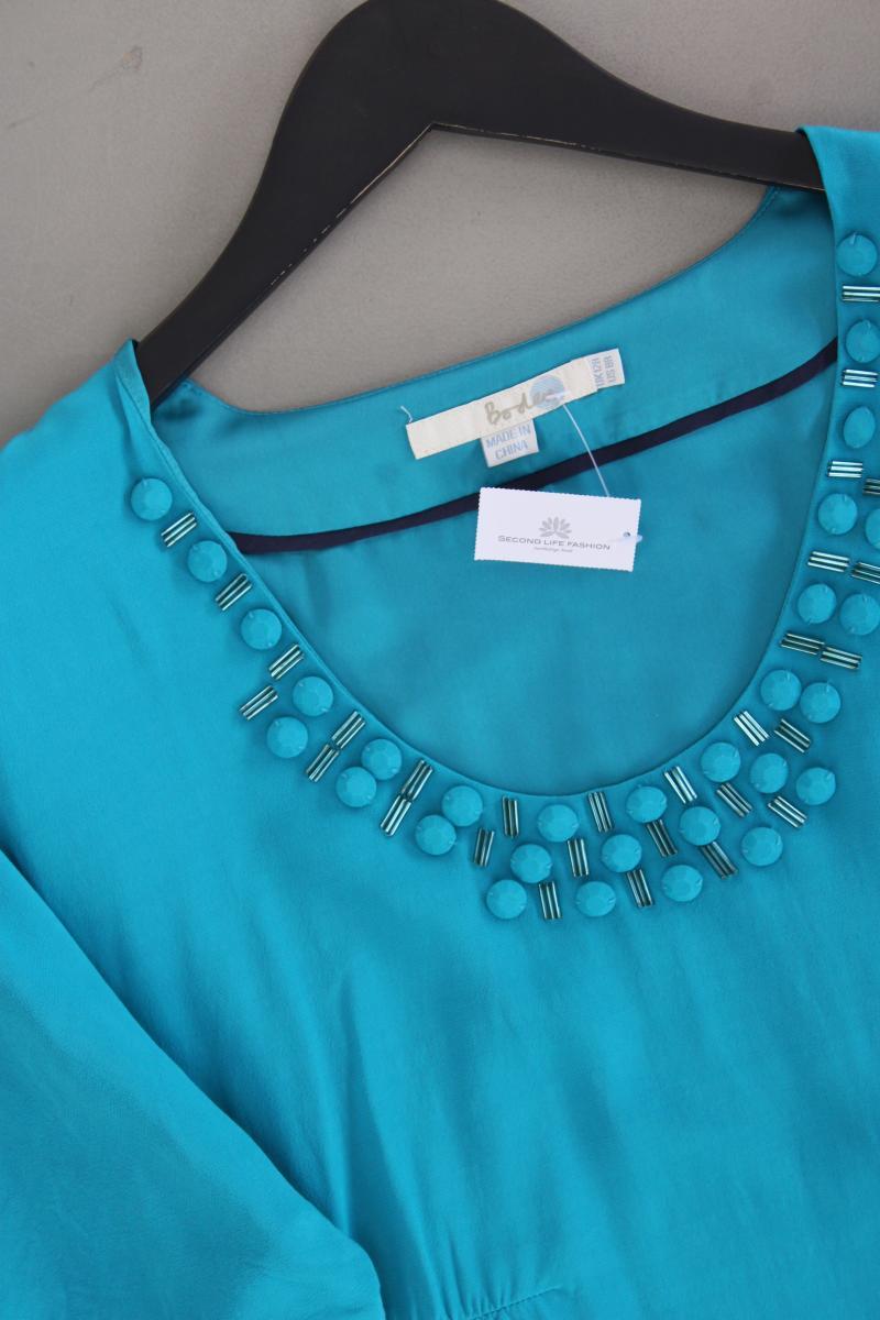 Boden Minikleid Tunika Gr. UK 12 (M) neuwertig Kurzarm türkis aus Viskose