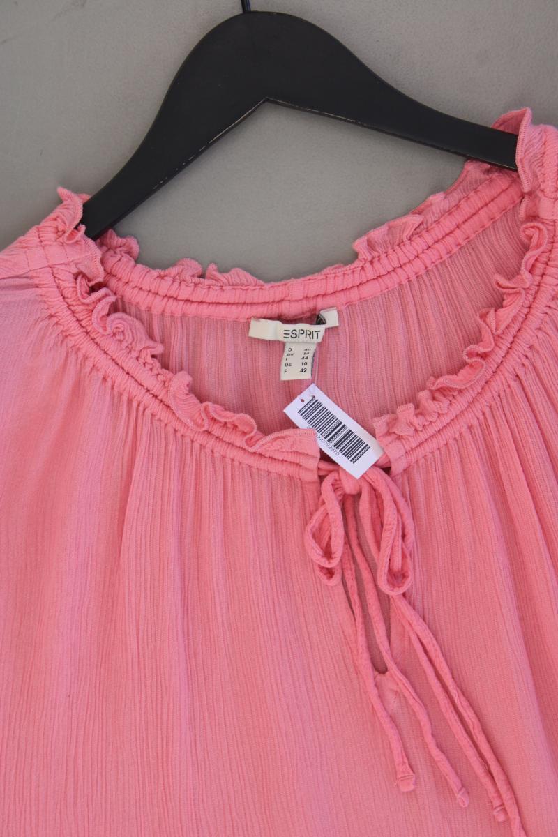 Esprit Kurzarmbluse Gr. 40 rosa aus Viskose