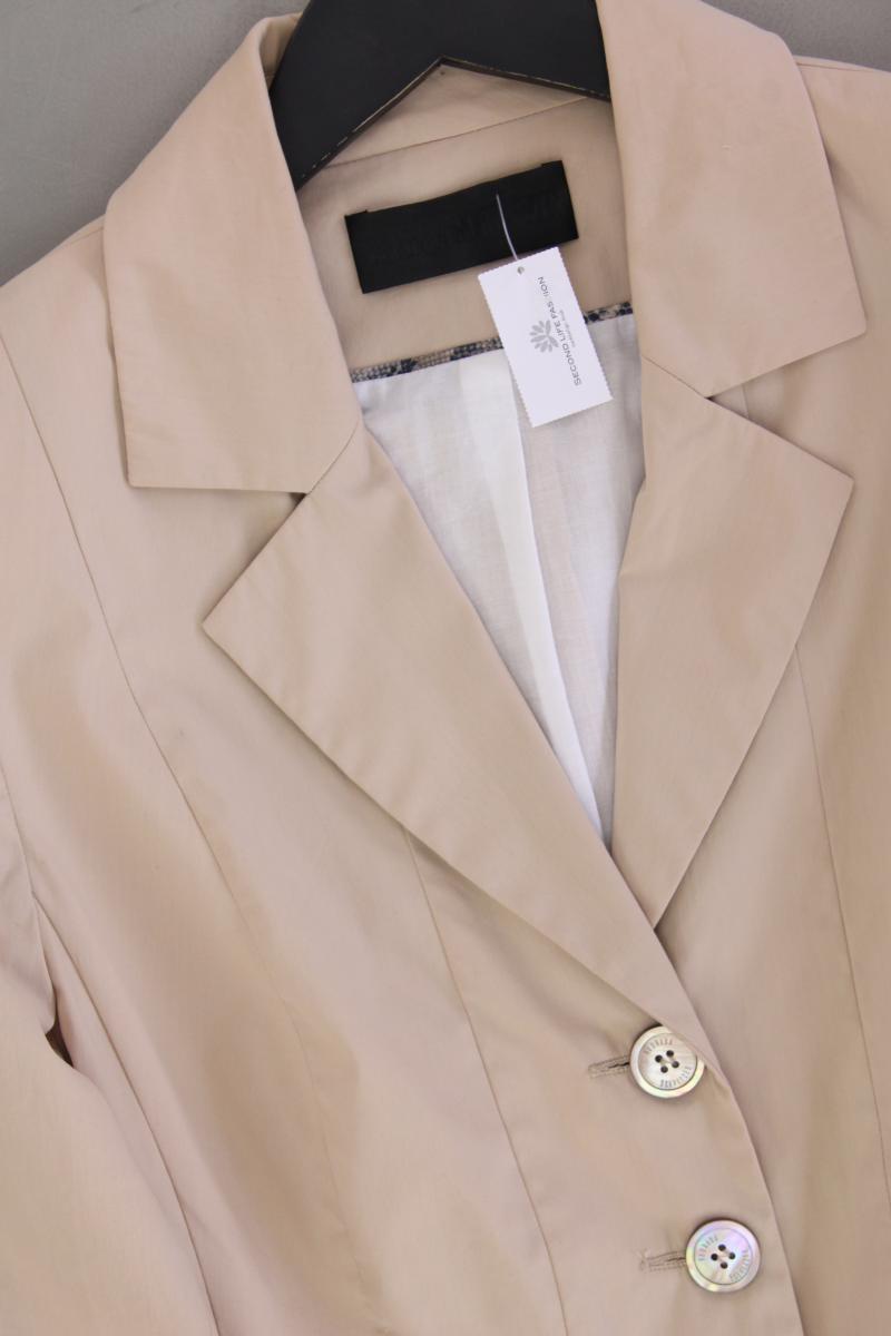 Barbara Schwarzer Regular Blazer Gr. 38 creme aus Baumwolle