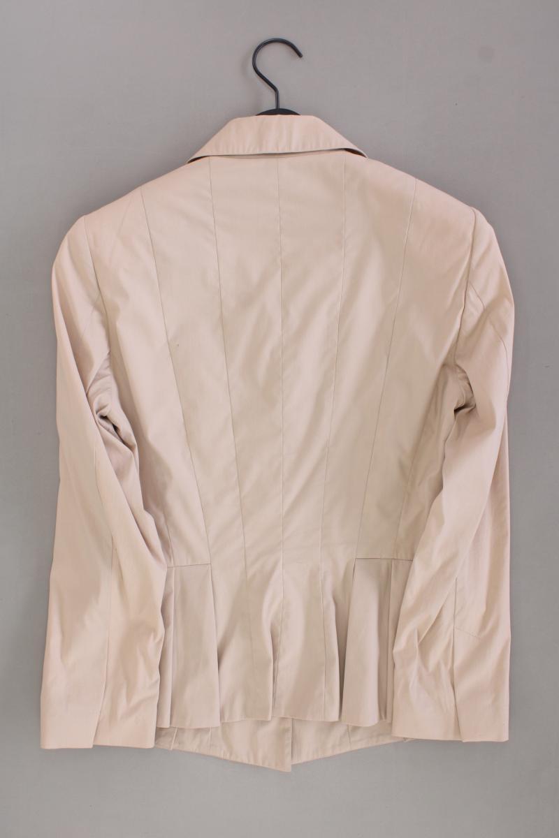 Barbara Schwarzer Regular Blazer Gr. 38 creme aus Baumwolle