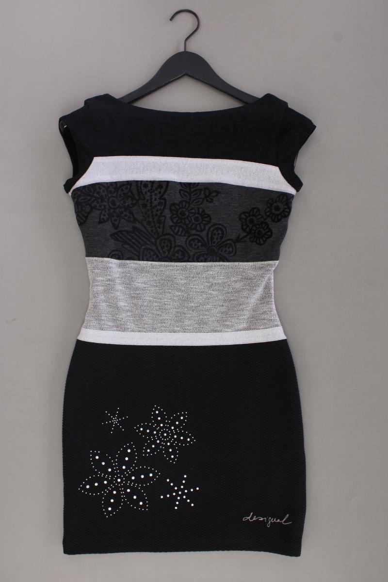 Desigual Etuikleid Gr. S Kurzarm schwarz aus Polyester