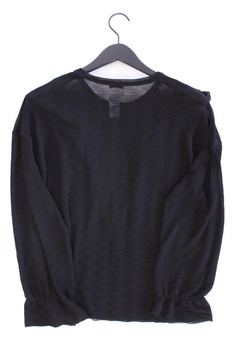 Zara Rüschenbluse Gr. S Langarm schwarz