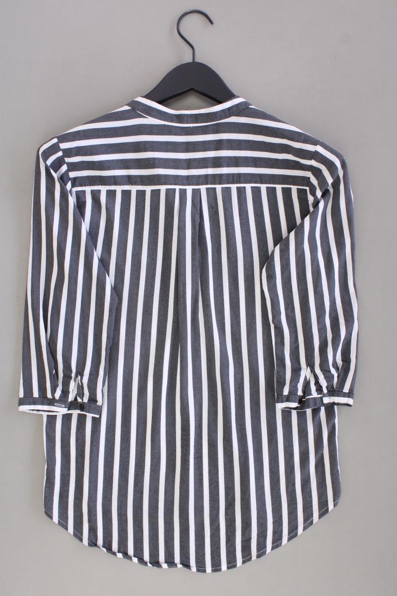 Vero Moda Regular Bluse Gr. S gestreift 3/4 Ärmel grau