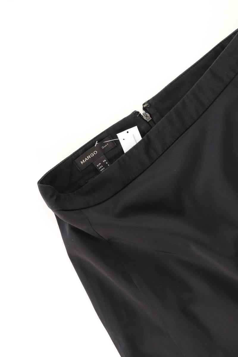 Mango Bleistiftrock Gr. 36 schwarz aus Baumwolle