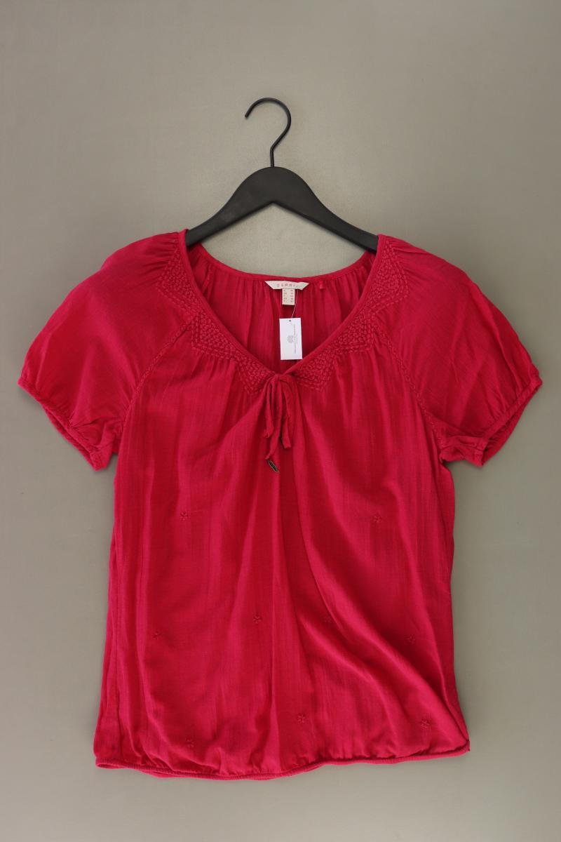 Esprit Kurzarmbluse Gr. 40 pink
