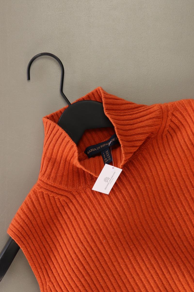 Maria di Ripabianca Strickkleid Gr. 40 Ärmellos orange