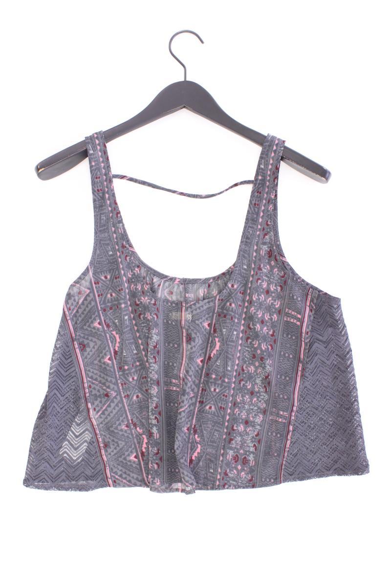 Hollister Trägertop Gr. M grau aus Polyester