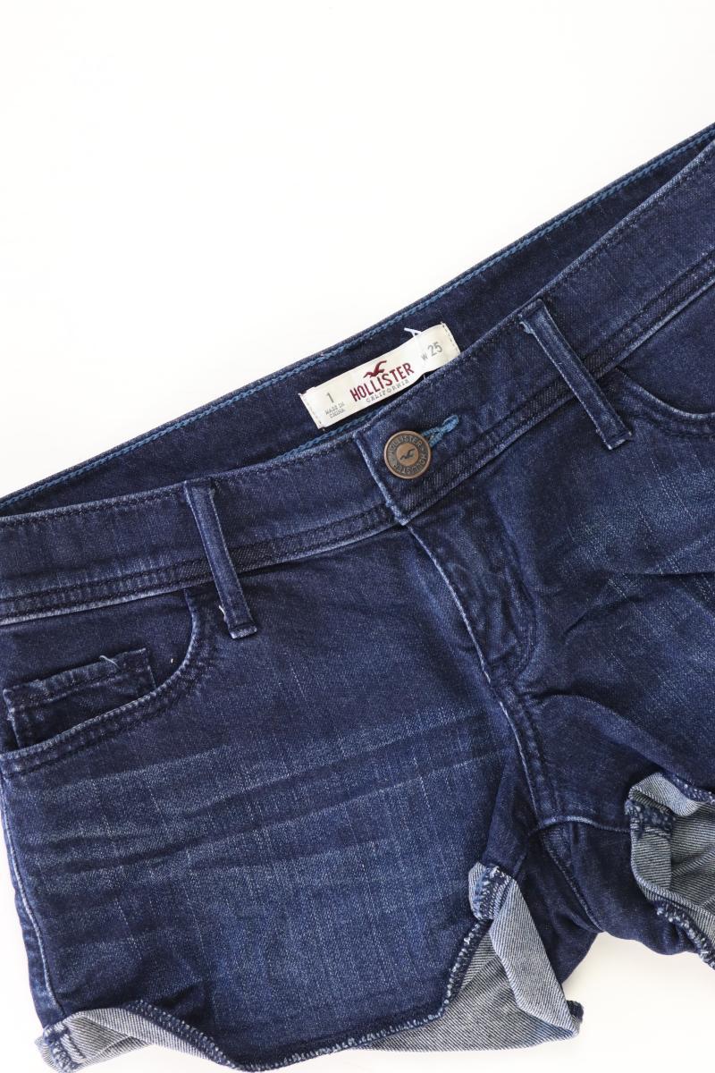 Hollister Jeansshorts Gr. W25 blau aus Baumwolle