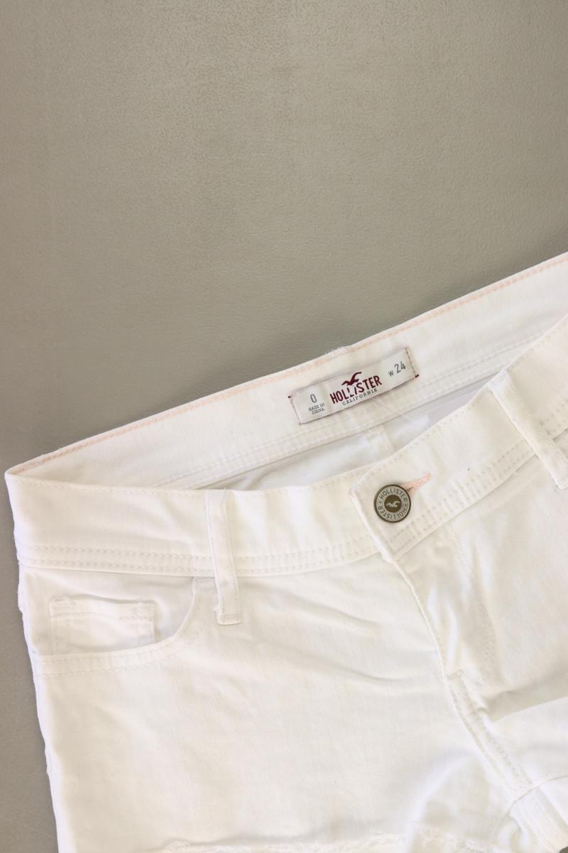 Hollister Shorts Gr. W24 weiß aus Baumwolle
