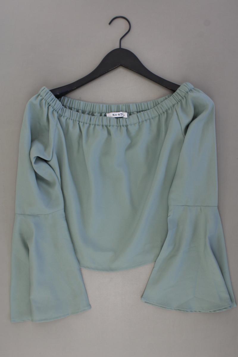 NA-KD Off Shoulder Woven Wide Sleeve Top Gr. M neuwertig Neupreis: 19,95€! blau