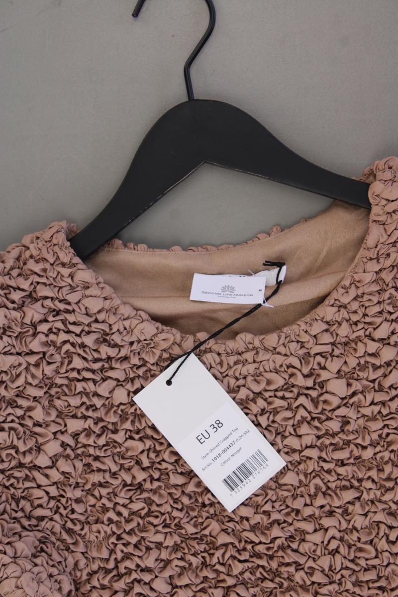NA-KD Shirred Cropped Top Gr. 38 neu mit Etikett Neupreis: 54,95€! Kurzarm braun