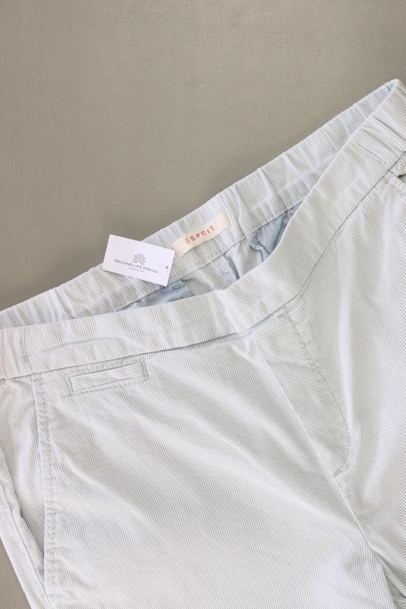 Esprit Stretchhose Gr. 36 gestreift blau aus Baumwolle
