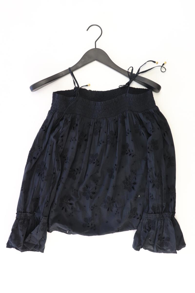 Abercrombie & Fitch Langarmbluse Gr. S schwarz aus Baumwolle