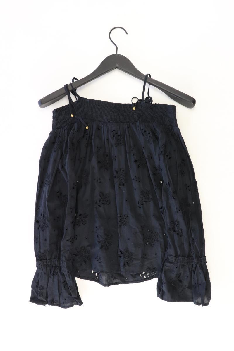 Abercrombie & Fitch Langarmbluse Gr. S schwarz aus Baumwolle