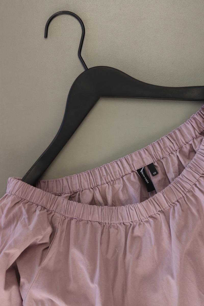 Vero Moda Regular Bluse Gr. XS 3/4 Ärmel mit Carmen-Ausschnitt lila