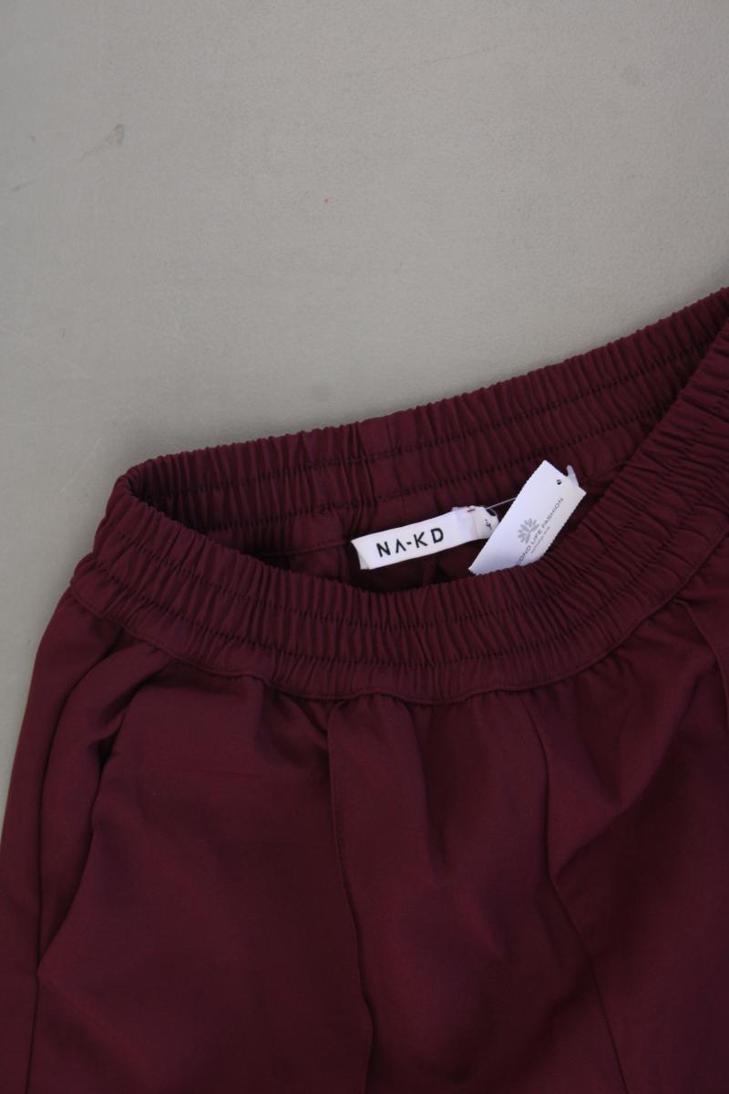 NA-KD Elastic Waist Seamline Pants Hose Gr. 34 neuwertig lila aus Polyester