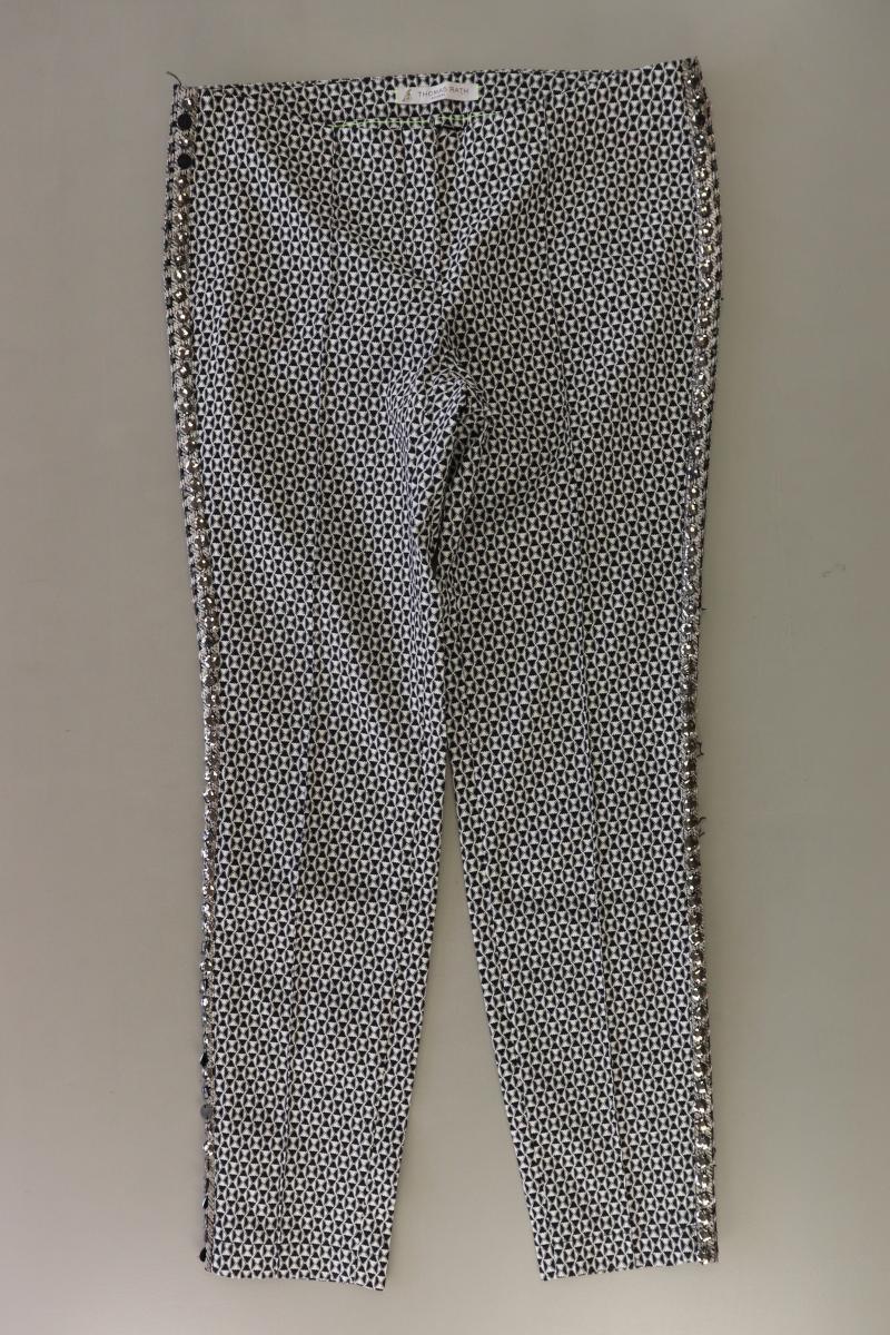 Thomas Rath Stretchhose Gr. Langgröße 42 mit Nieten schwarz aus Baumwolle